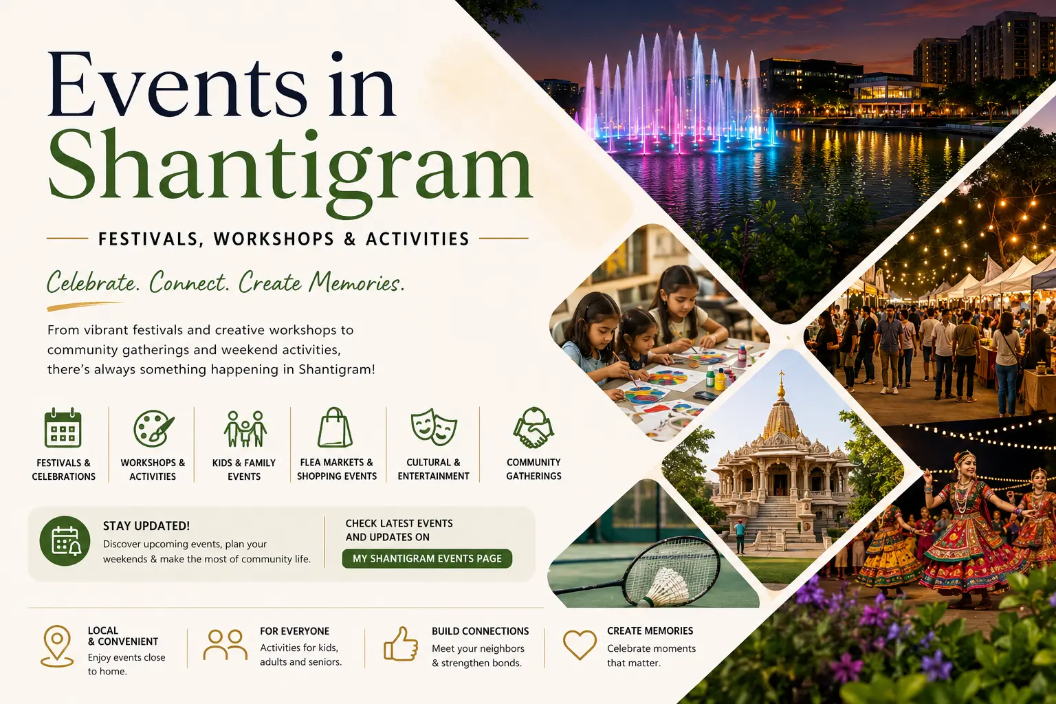 Events in Shantigram Celebrate Together